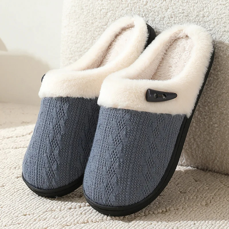 Faux fur flat slippers - Gwenaelle