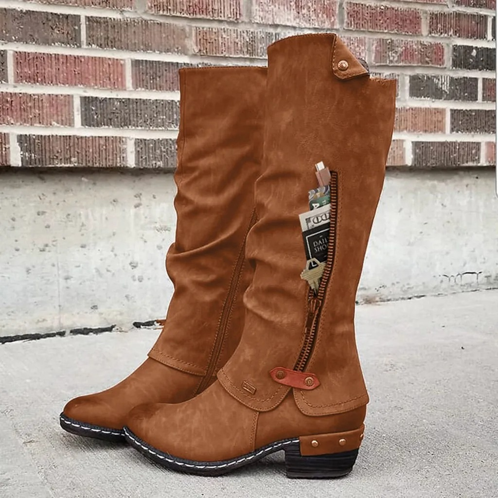 Metal button boots - Chrestienne