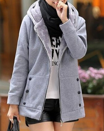 Versatile hooded jacket for women