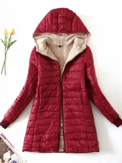 - Plush fleece coat