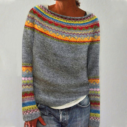 A vintage knitted sweater for women