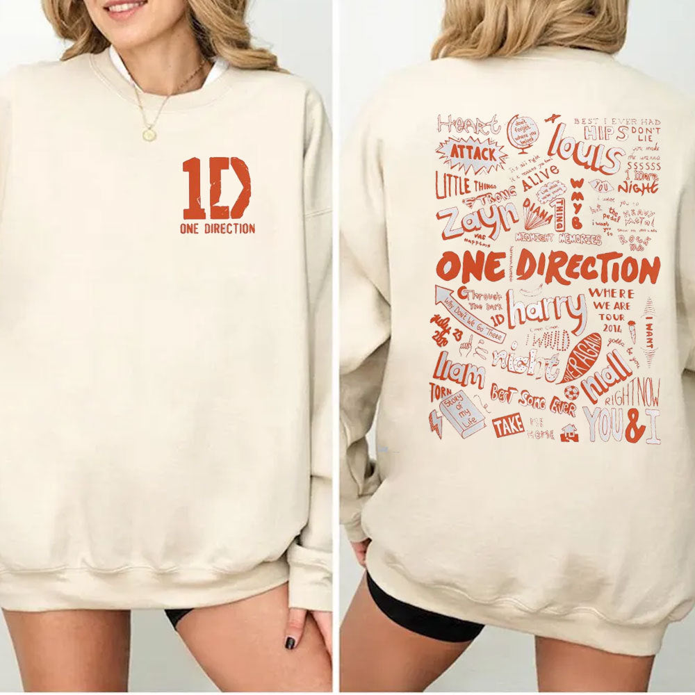 Jess Mode | One Direction Crewneck Hoodie All Albums