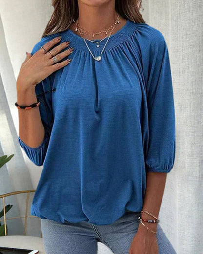 Yadira Blouse | Women's Round Neck Blouse