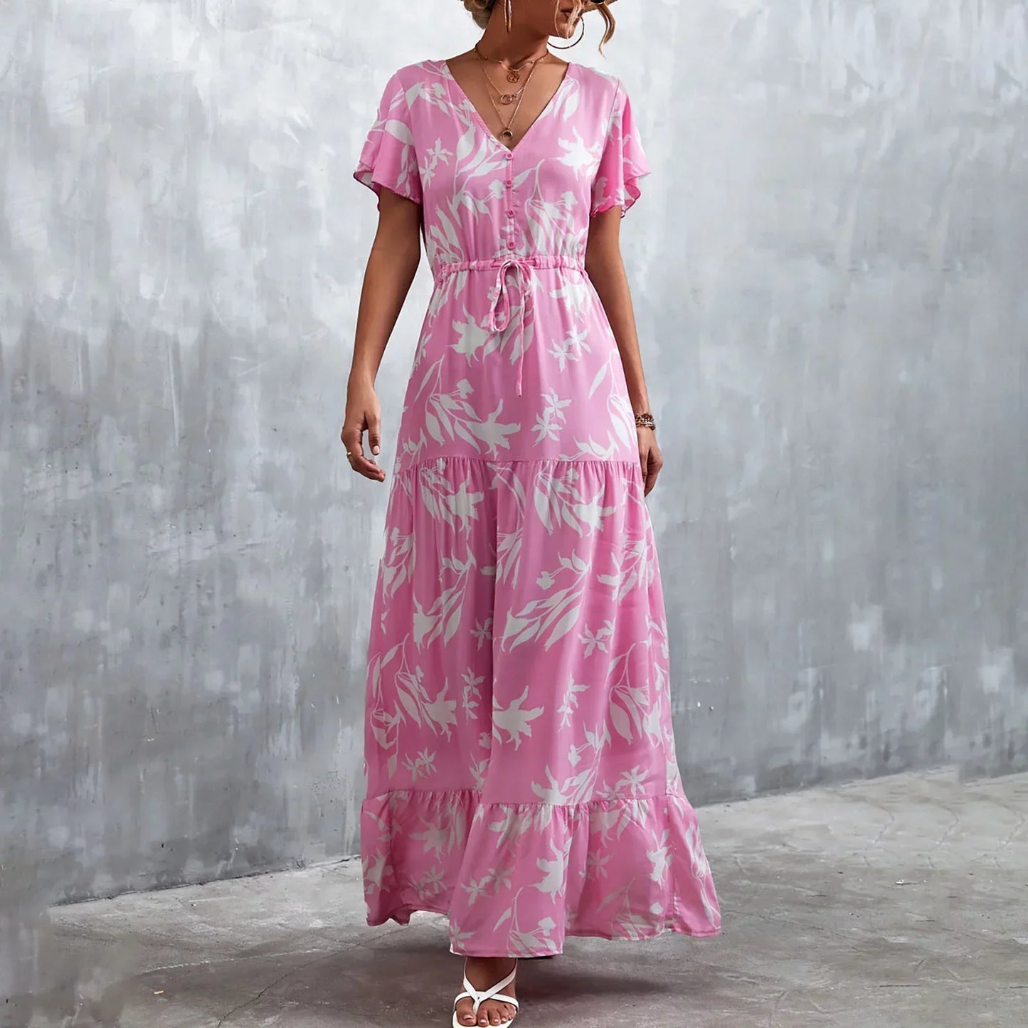 Celia - Printed long summer dress