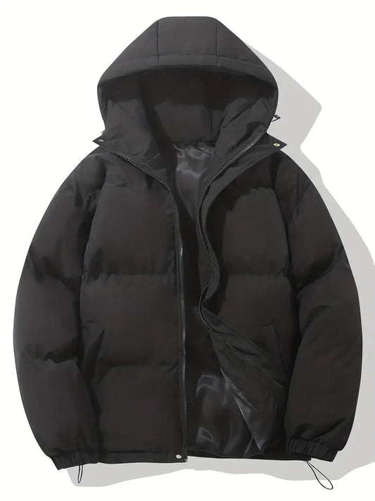 Livia - Warm, padded winter coat with hood