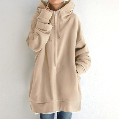 Cozy oversized winter pullover hoodie - Cassandra