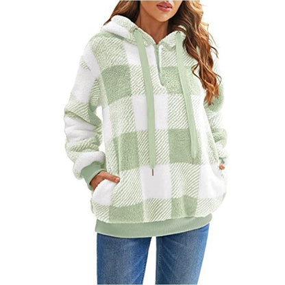 Women's pullover with half zipper