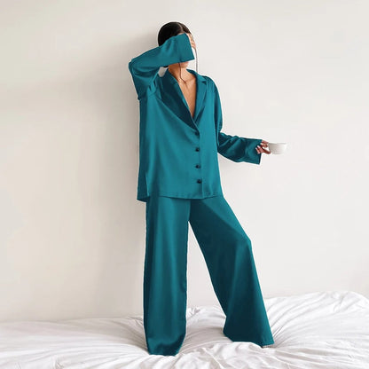 Silky elegance oversized pyjama set - Belen