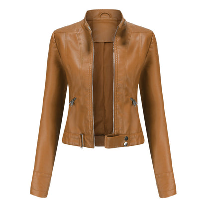 Stylish leather jacket for women - Grizel