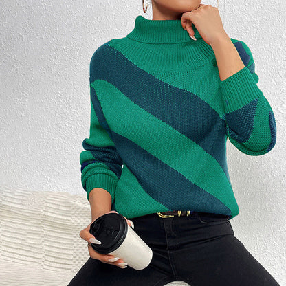 Wilminia Sweater | Casual Striped Knitted Sweater