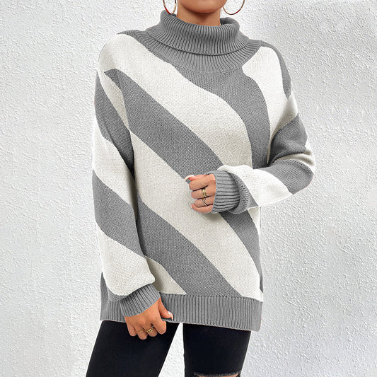 Wilminia Sweater | Casual Striped Knitted Sweater