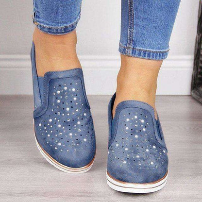 Slip On Sparkly Vulcanised Shoes