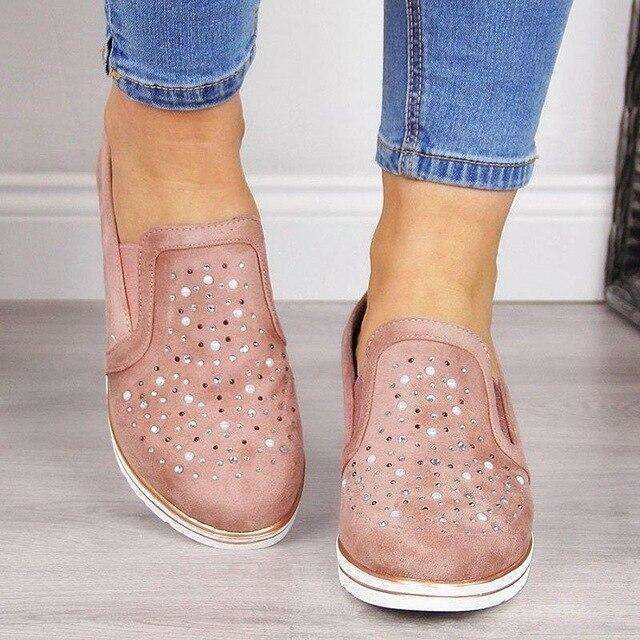 Slip On Sparkly Vulcanised Shoes