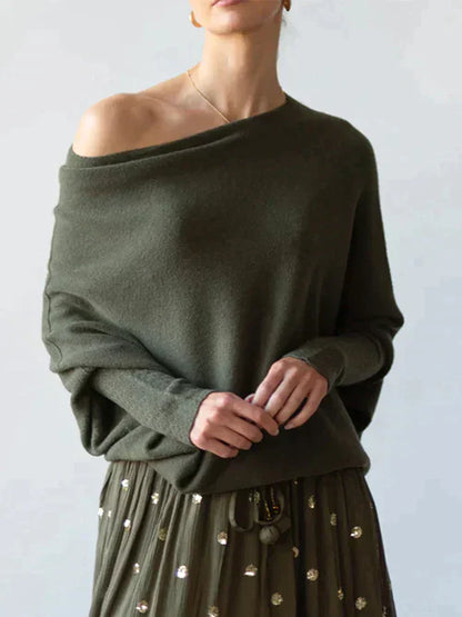 Charice - Women's Elegant Fall Batwing Sweater