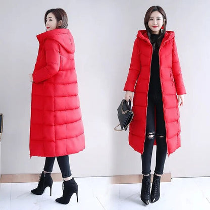 Casual slim-fit down jacket with hood for women | Ideal for fall/winter