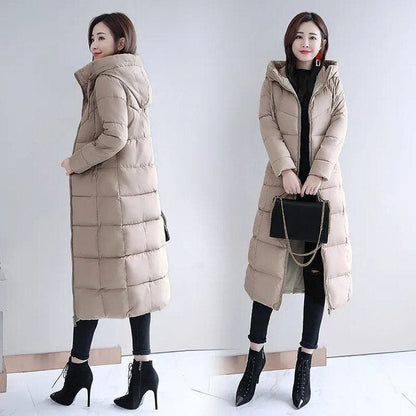 Casual slim-fit down jacket with hood for women | Ideal for fall/winter