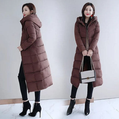 Casual slim-fit down jacket with hood for women | Ideal for fall/winter