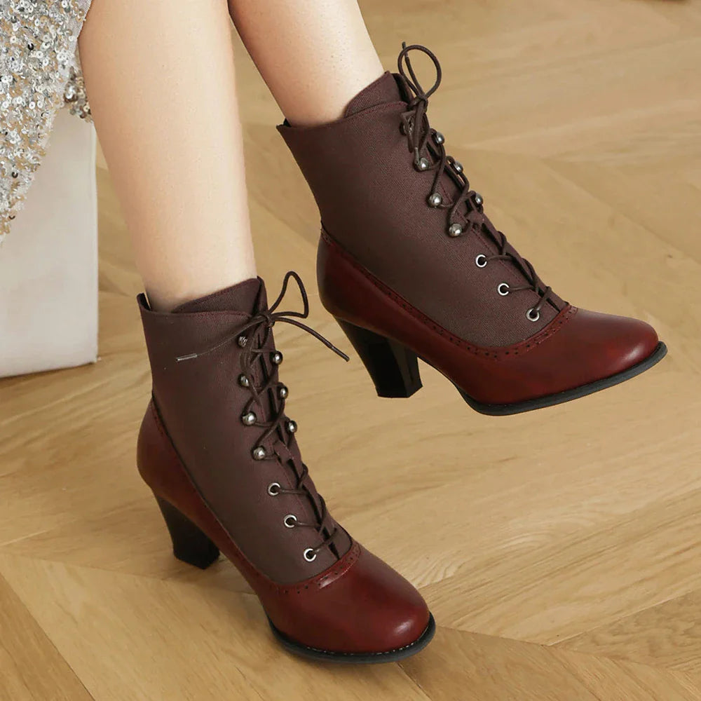 Victorian round-toe boots - Nanna