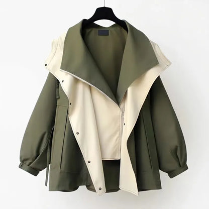 Stylish winter trench coat for women - Aveza