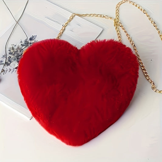 Nina | Cute plush heart-shaped bag