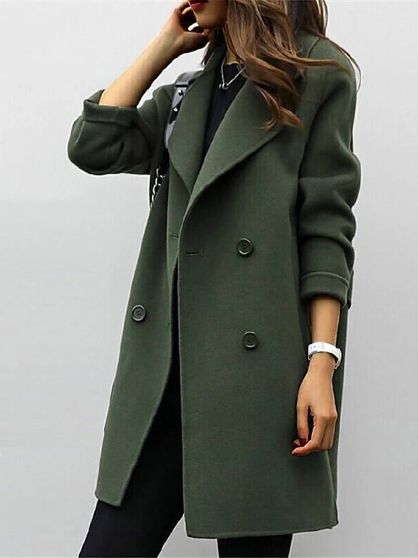 Wool coat autumn and winter for ladies