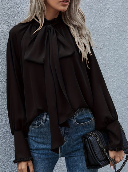 Francy Bloes | Long Sleeve Ruffled Blouse