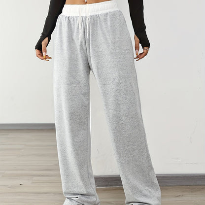 Nina | High stretch color block track pants with pockets