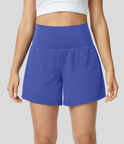 2 In 1 Yoga Shorts With High Waist