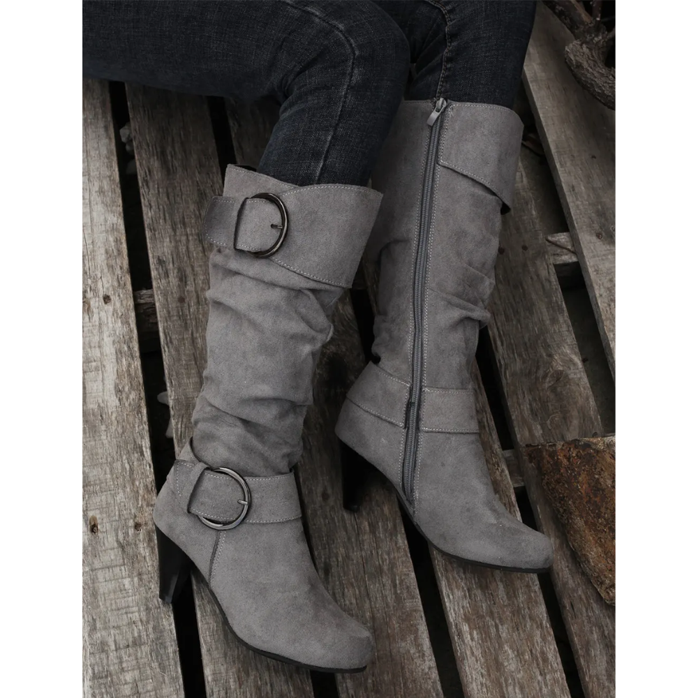 Women's mid-length boots - Mistletoe