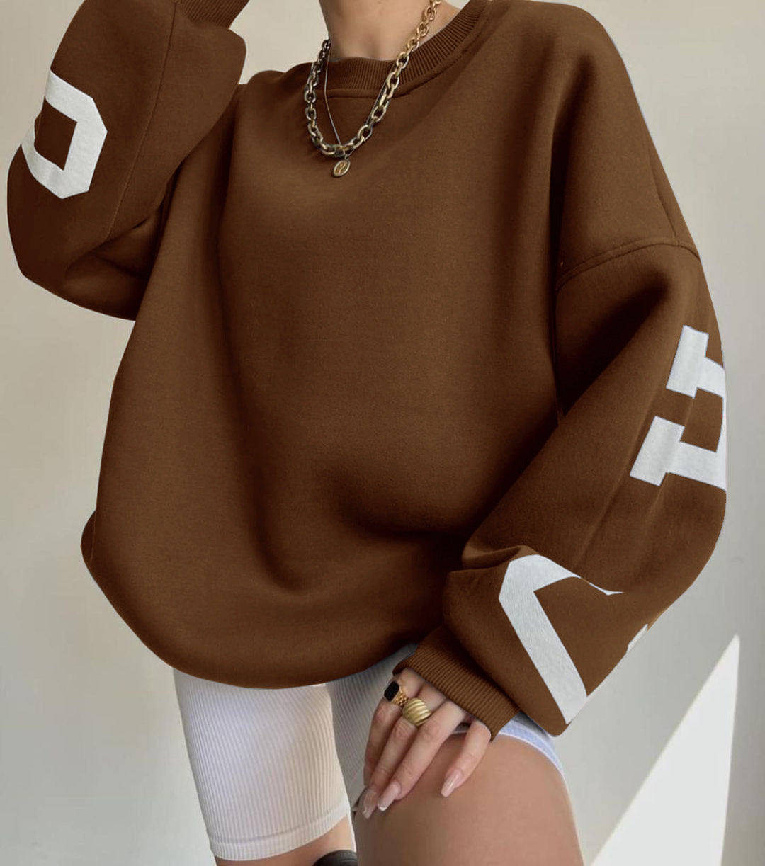 Ladies' oversized sweatshirt