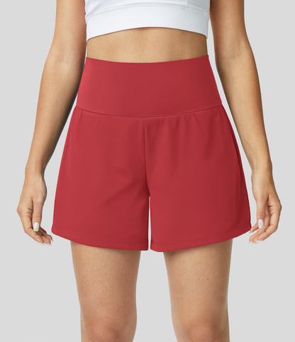 2 In 1 Yoga Shorts With High Waist