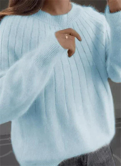 Winifred - Knitted sweater in soft fleece