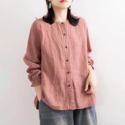 Jala - Long-sleeved button-down blouse for women