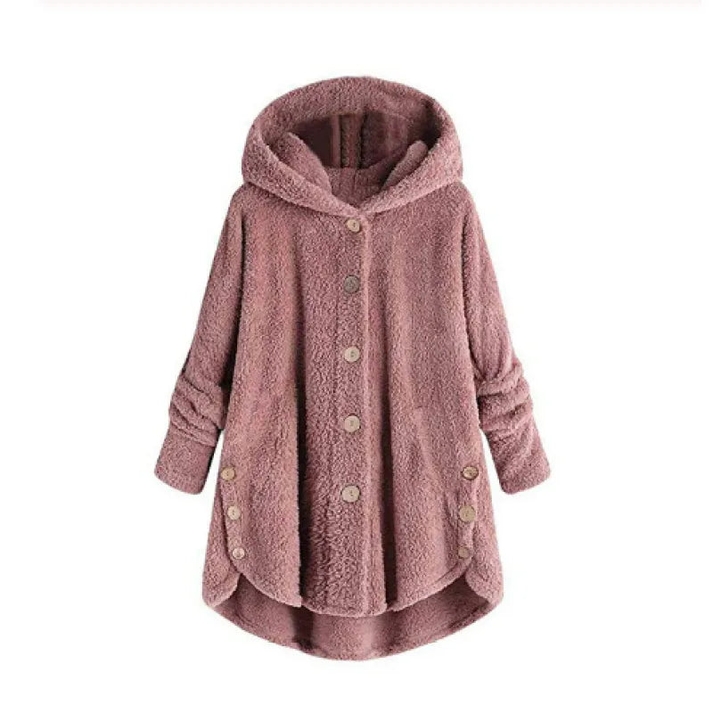 Jess | Stylish sherpa style hoodie with cat ear hood design Perfect for fall/winter leisure days