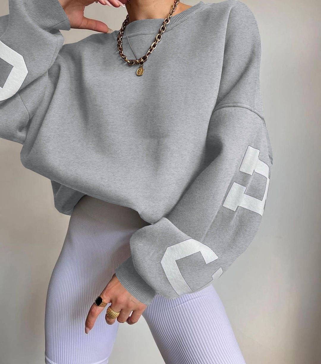 Ladies' oversized sweatshirt