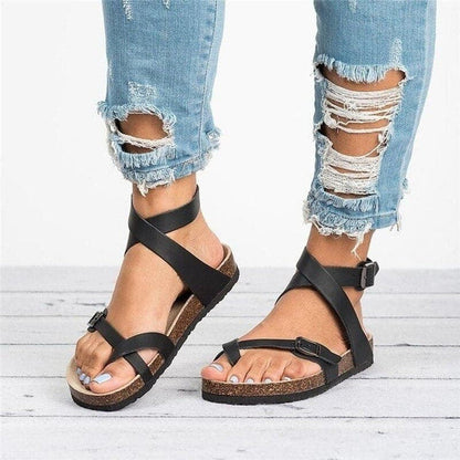 Leonora - Elegant sandals with leather straps