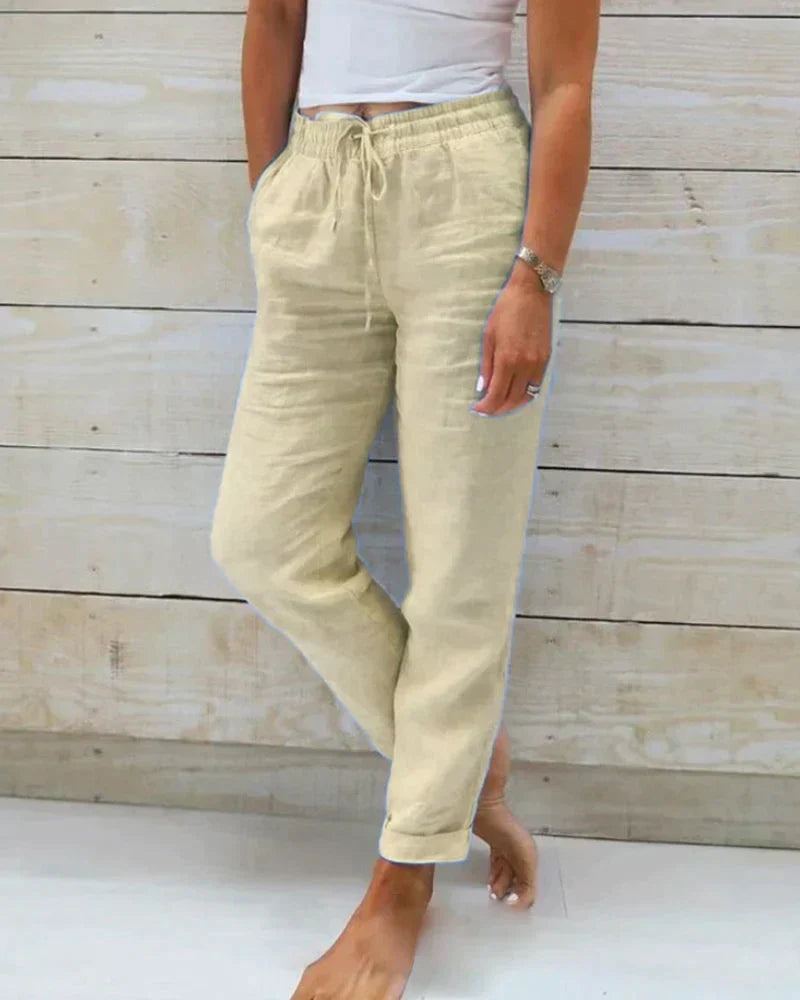 Aimée - Elegant linen pants for women