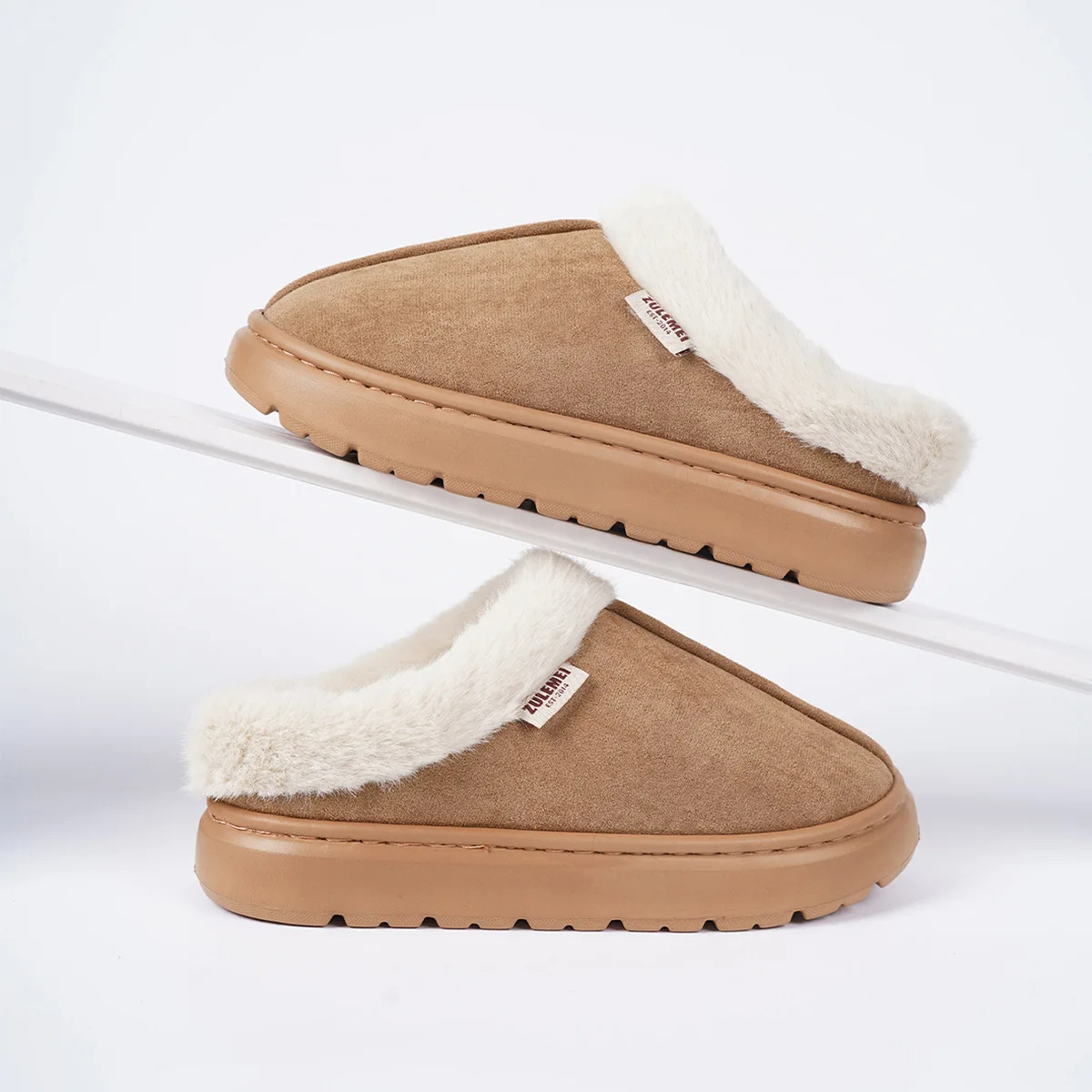 Women's cotton-lined slippers - S��gol��ne