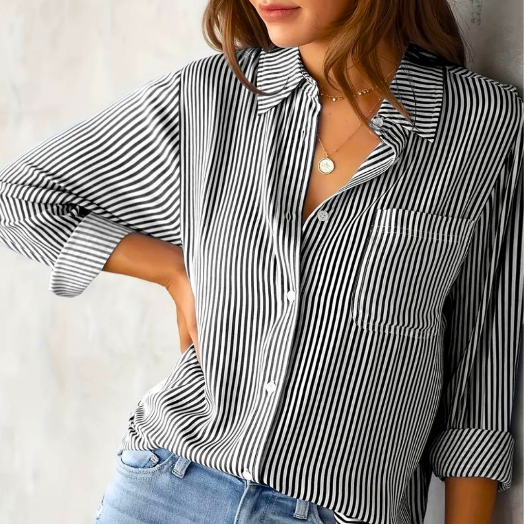 Jet - Women's Stripe Casual Blouse