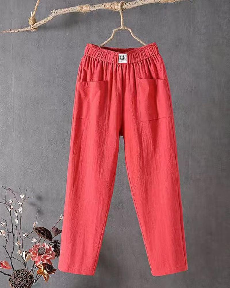 Alannah - Mixed linen pants