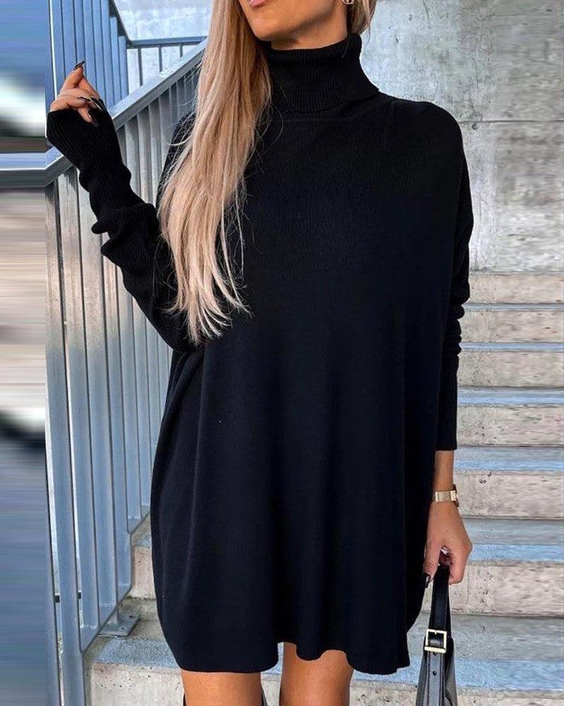 Elegant and comfortable sweater dress