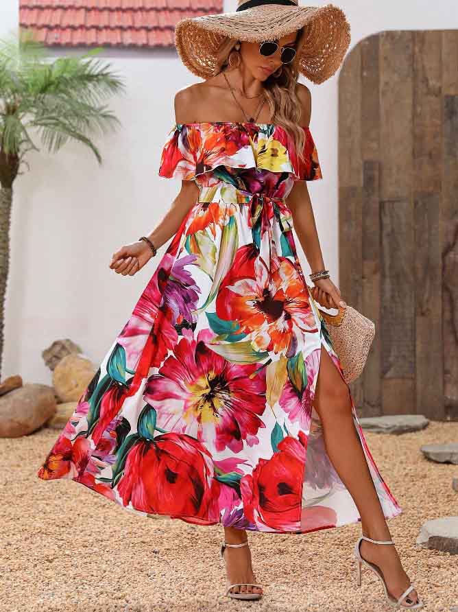 Eloise - Printed long dress