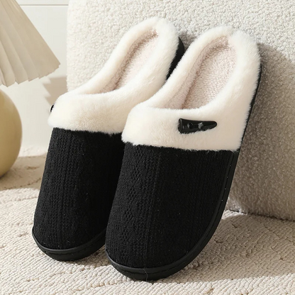 Faux fur flat slippers - Gwenaelle