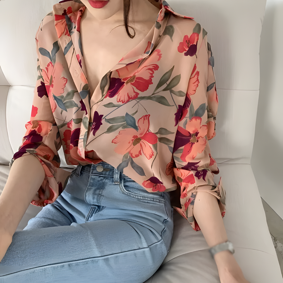 Reina - Colorful luxury blouse for women