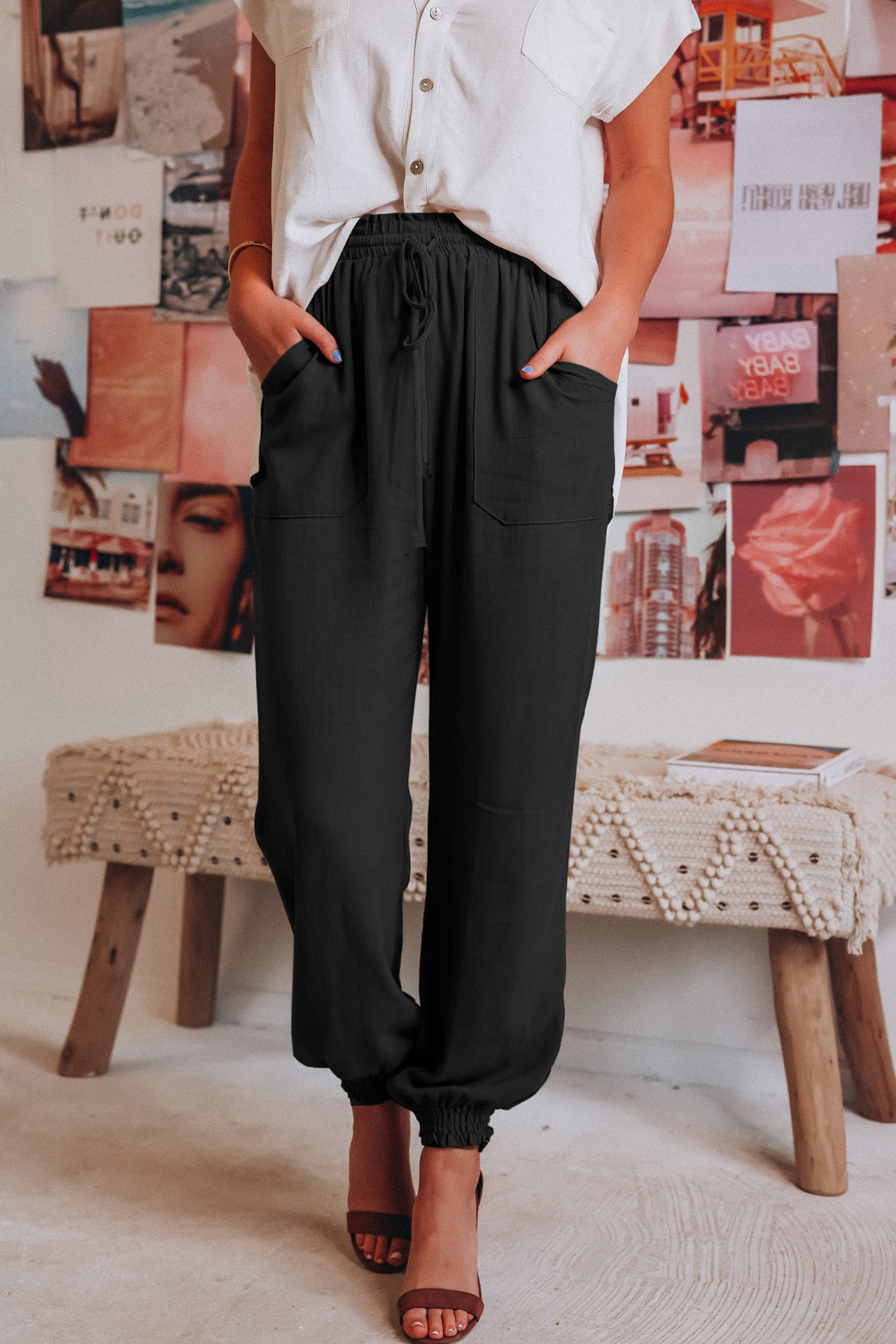 Élodie - Ladies' linen pants