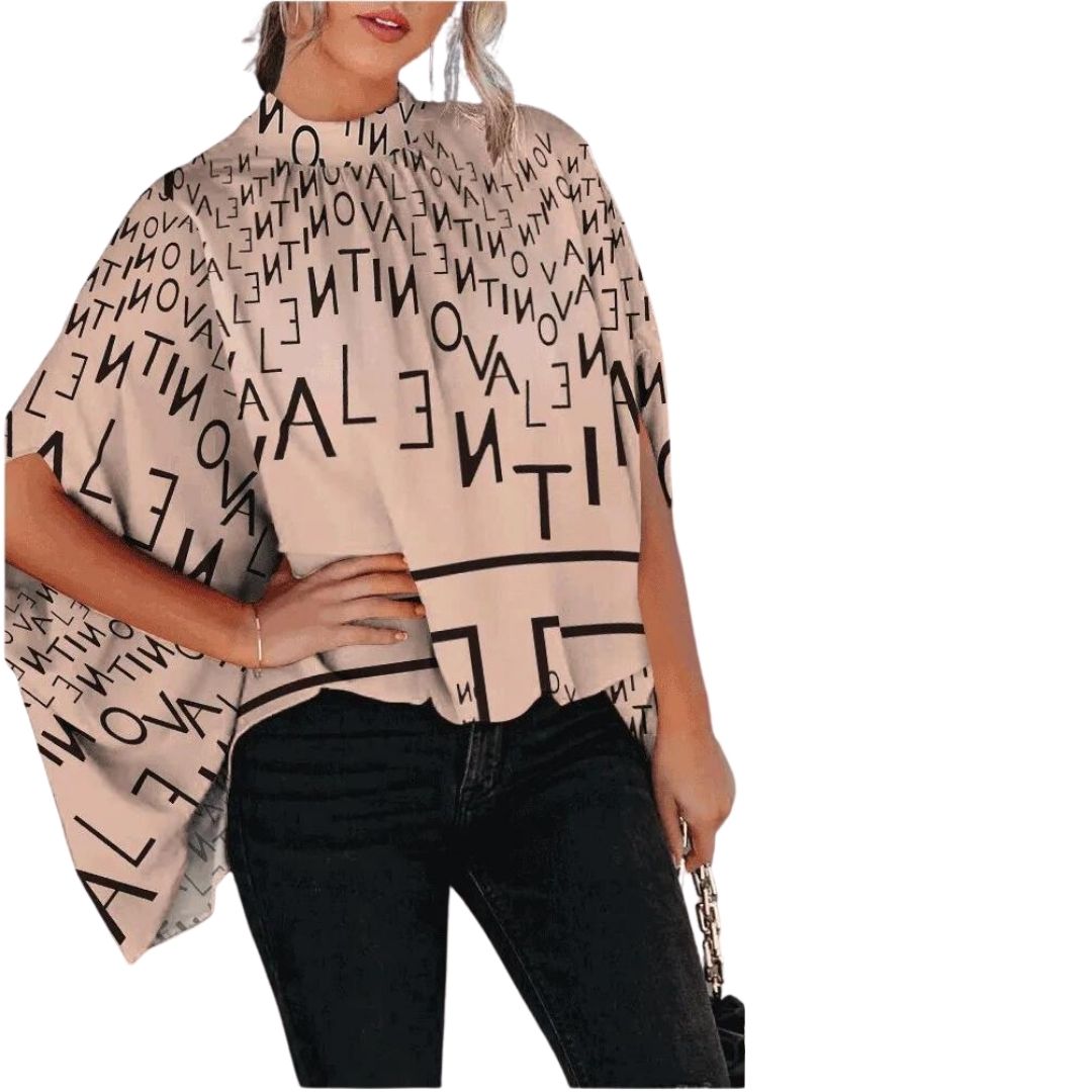 Kara - Elegant blouse with abstract motif