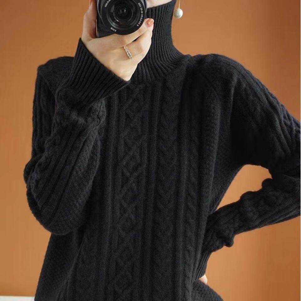 Lisen | Ladies Warm Knit Sweater | Turtleneck