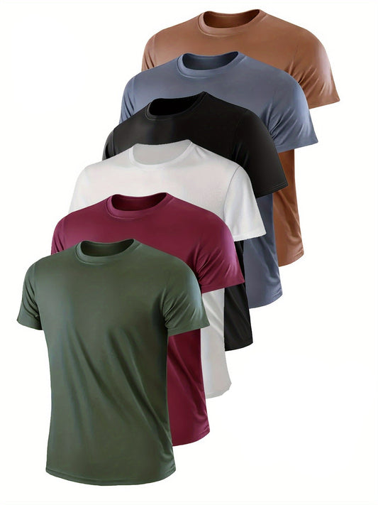 6-pack | Men's quick-dry T-shirts in 6 colors