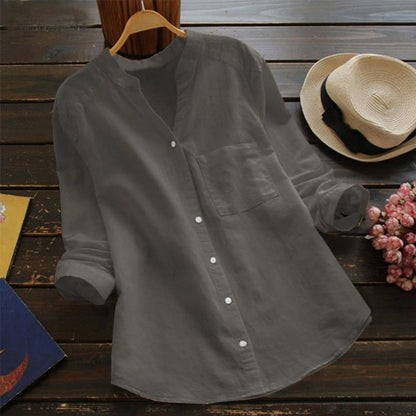 Cotton linen casual shirt