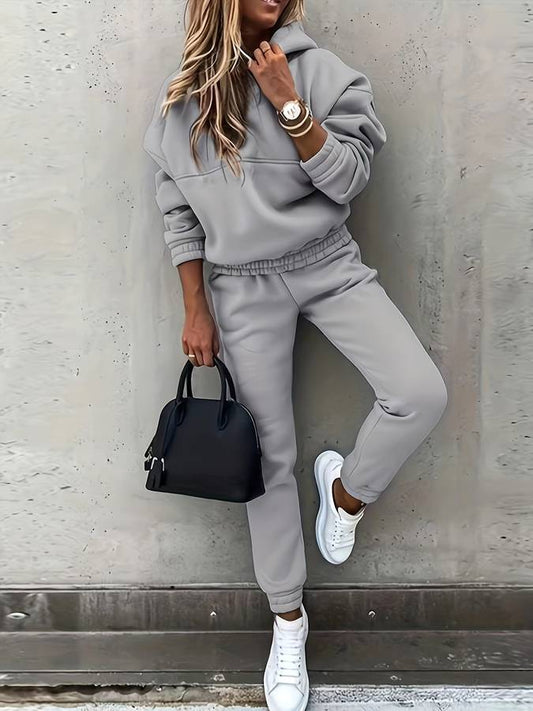 Jess-Mode - Comfortable gray winter set for women